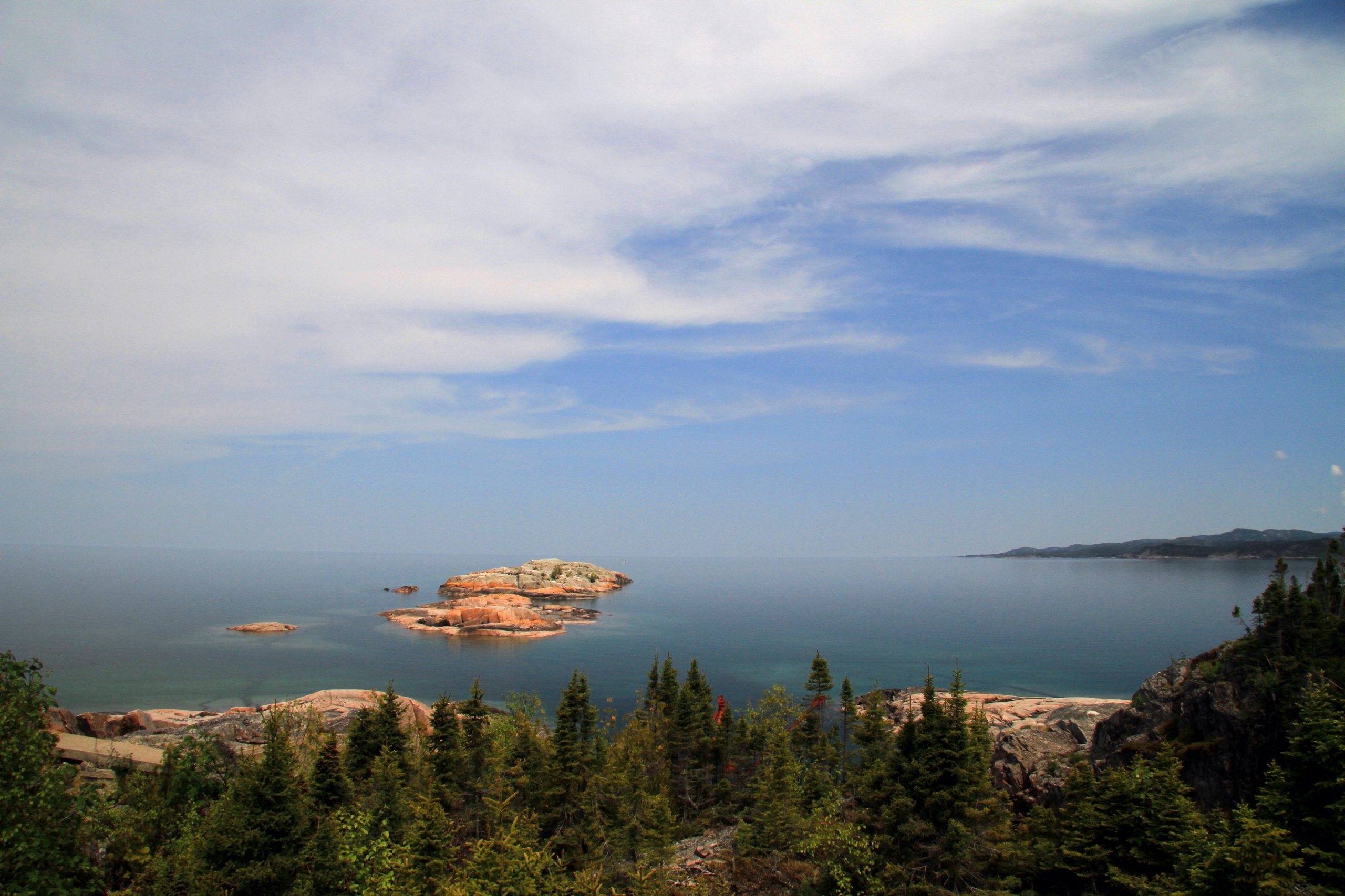 Calm bay on a sunny summer day