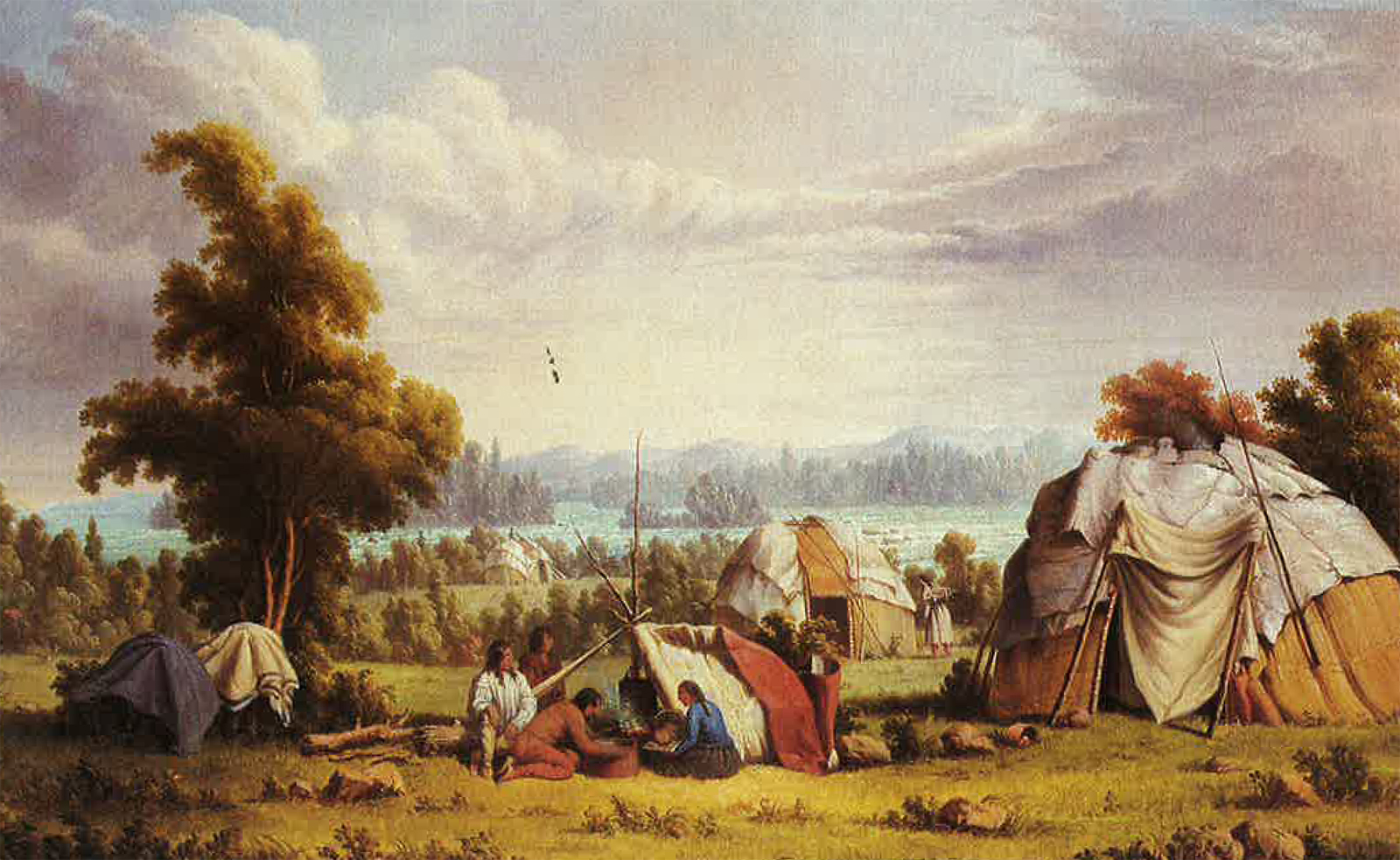 sault_ste_marie_paul_kane “Sault Ste. Marie” by Paul Kane, c.1846
